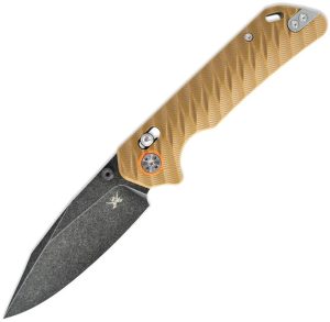 SKW67501.jpg Skallywag Tactical Mako 2 Desert Tan Folding Knife D2 Blade