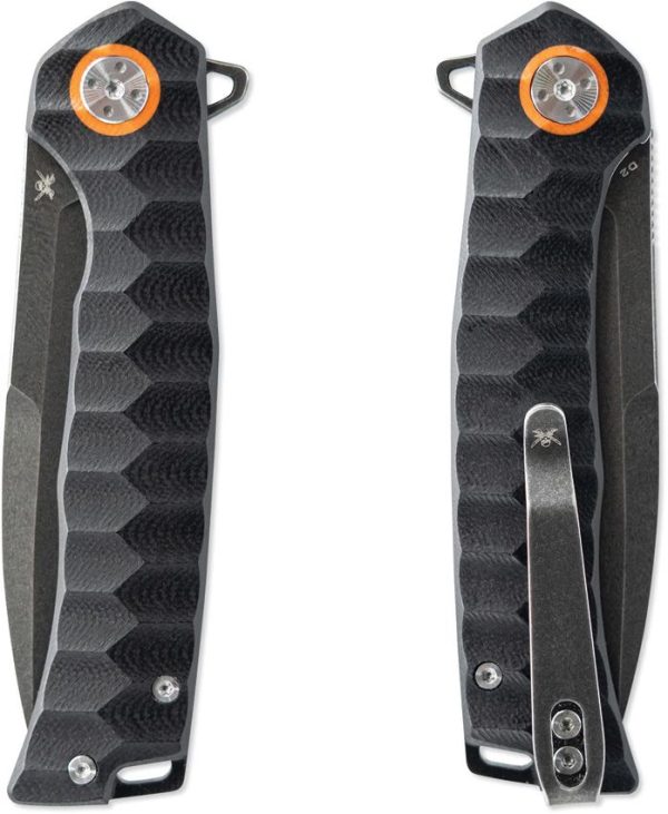 Skallywag Tactical Sao Feng Linerlock G10 Folding Knife D2