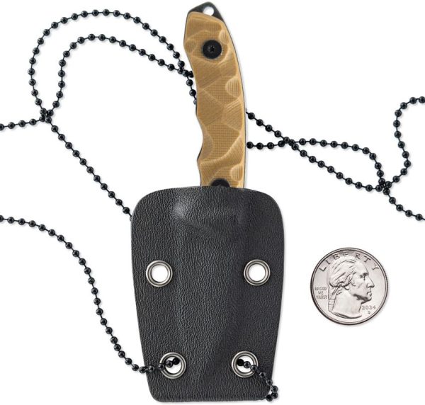 Skallywag Tactical Mini Neck Knife Tan