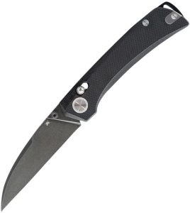 Skallywag Tactical Porpoise Folding Knife Black N690 Wharncliffe