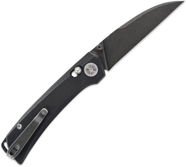 Skallywag Tactical Porpoise Folding Knife Black N690 Wharncliffe