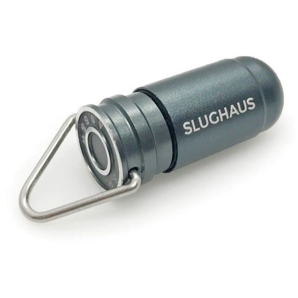 Slughaus Bullet 02 Light Gunmetal LED Keychain