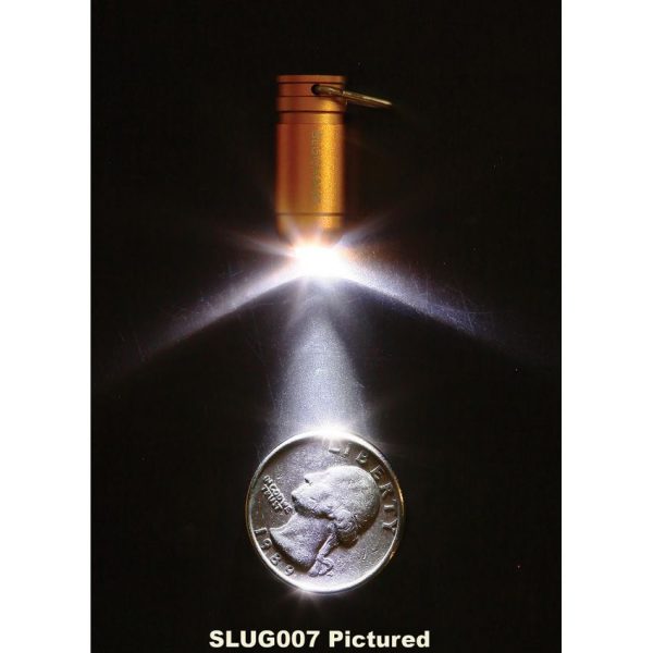 Slughaus Bullet 02 Light Gunmetal LED Keychain