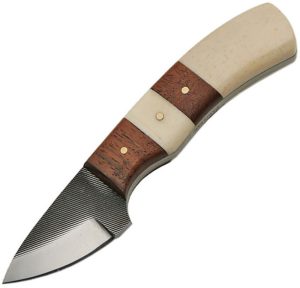 Sawmill Filework Hunter Bone Wood Full Tang