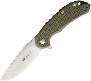 Steel Will Cutjack C22 Linerlock D2 Drop Point OD Green