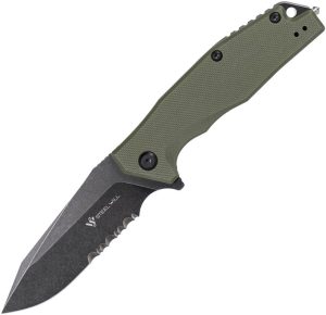 Steel Will Warbot Linerlock OD Green G10 Folding Knife