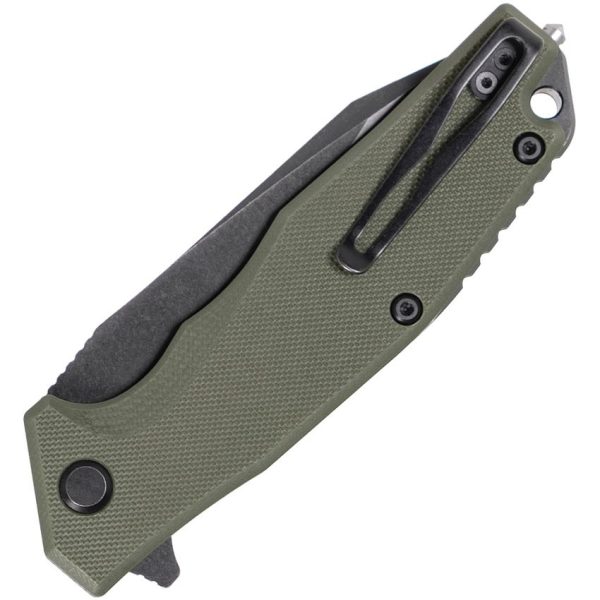 Steel Will Warbot Linerlock OD Green G10 Folding Knife