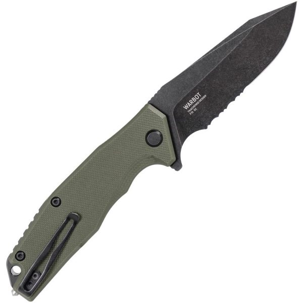 Steel Will Warbot Linerlock OD Green G10 Folding Knife