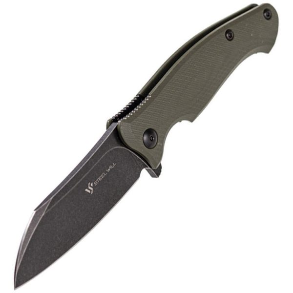 Steel Will Nutcracker F24 Linerlock Green G10