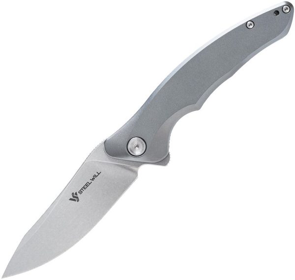 Steel Will Spica F44-27 Linerlock - Silver Aluminum