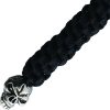 Schmuckatelli Co Emerson Lanyard - Black Braided Skull Bead