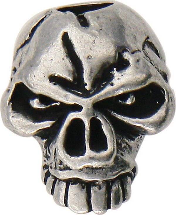 Schmuckatelli Co Emerson Skull Bead Pewter