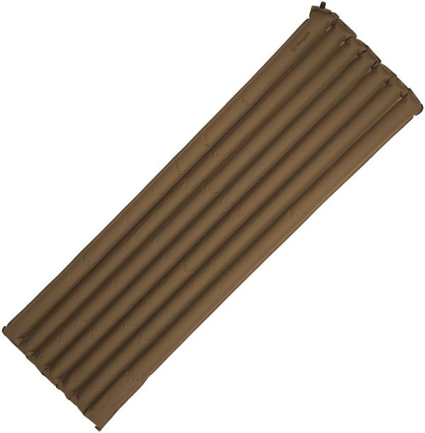 Snugpak Basecamp Air Mat w/Foot Pump - Coyote Brown