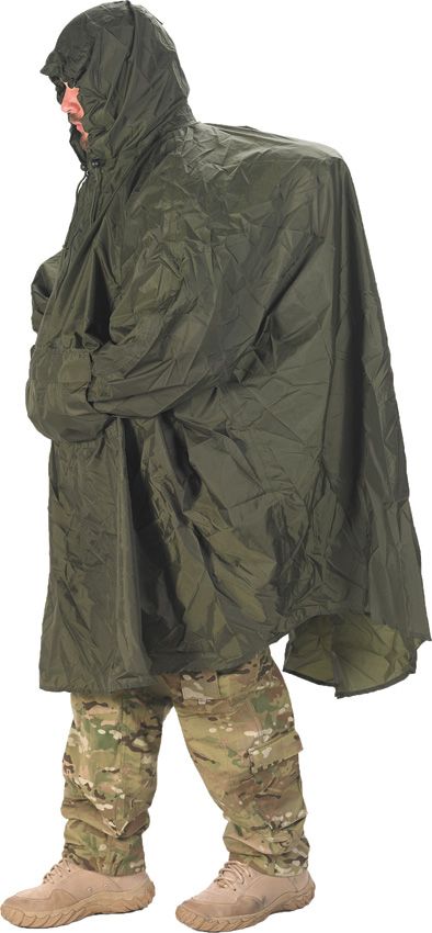 Snugpak Patrol Poncho Olive - Waterproof Tactical