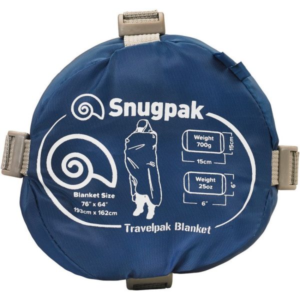 Snugpak Travelpak Blanket Petrol Blue Compact
