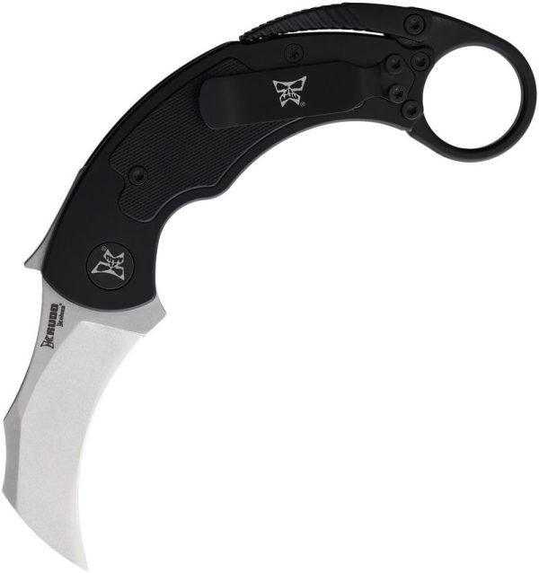 Krudo SNAGbit Framelock Karambit 2.75in Stonewash 9Cr18MoV