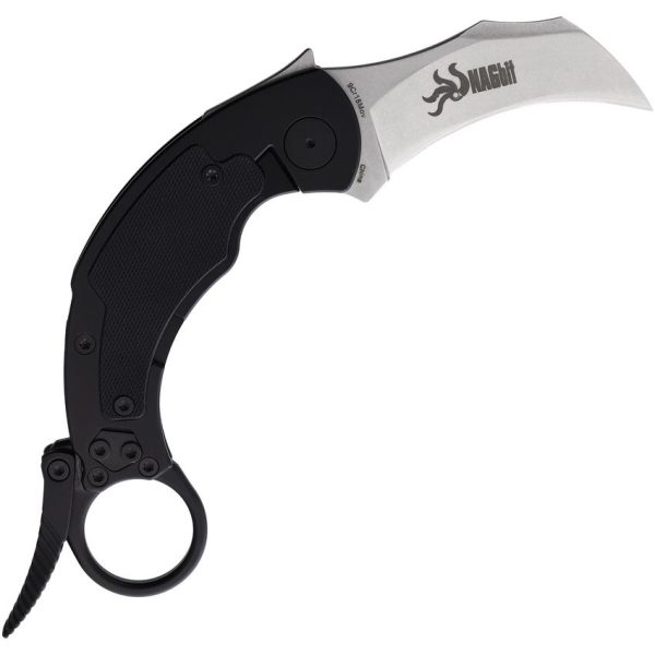 Krudo SNAGbit Framelock Karambit 2.75in Stonewash 9Cr18MoV
