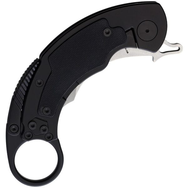 Krudo SNAG Framelock Black 9Cr18MoV Folding Knife EDC