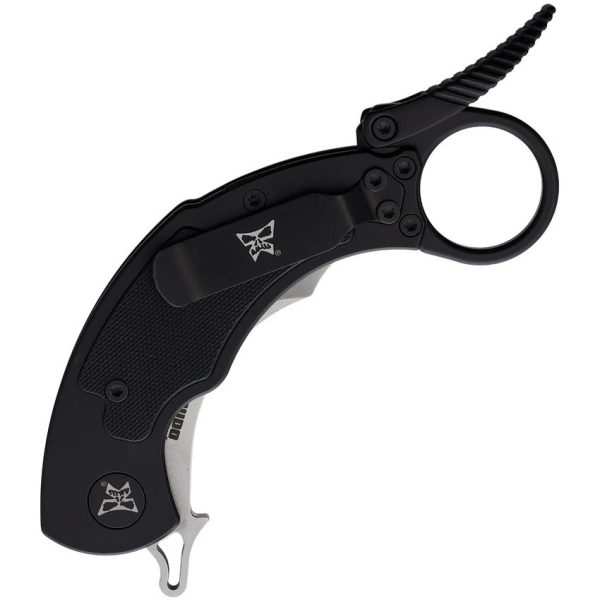 Krudo SNAG Framelock Black 9Cr18MoV Folding Knife EDC