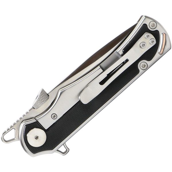 Krudo Karsino 10 LTE Framelock Folding Knife 8Cr13MoV Black G10