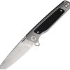 Krudo XZILE Framelock Damascus Tanto Folding Knife Gray TiNi