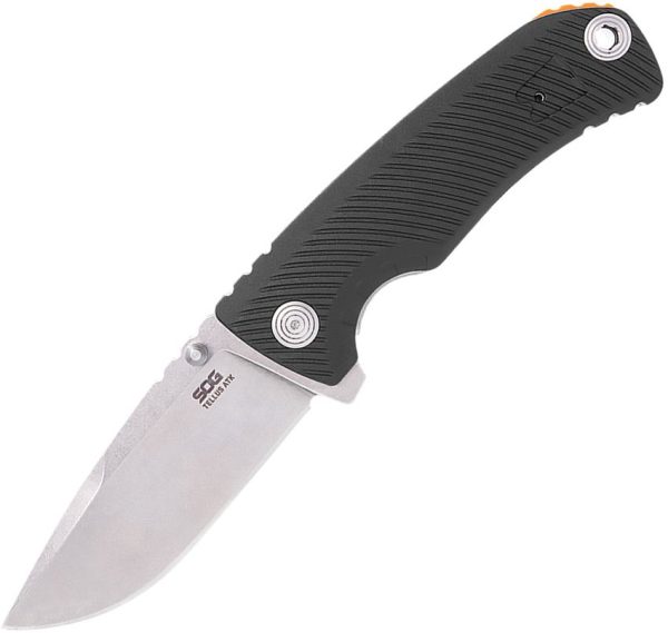 SOG Tellus ATK Assisted Folding Knife 440 Stainless Black