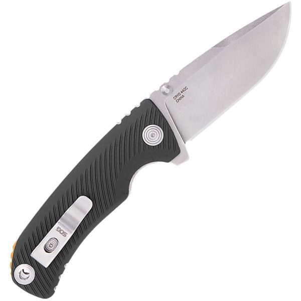 SOG Tellus ATK Assisted Folding Knife 440 Stainless Black