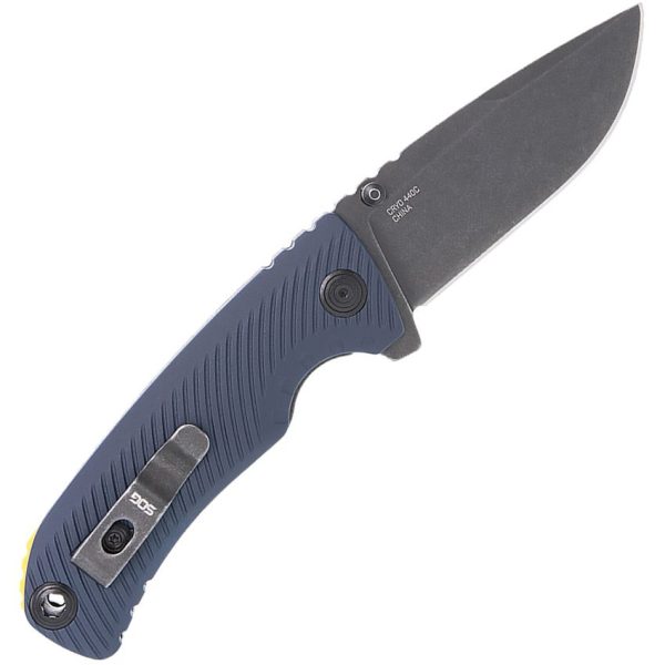 SOG Tellus ATK Linerlock Folding Knife 440 Stainless Black
