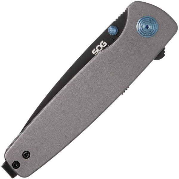 SOG Twitch III Linerlock Gunmetal - Black 154CM Blade