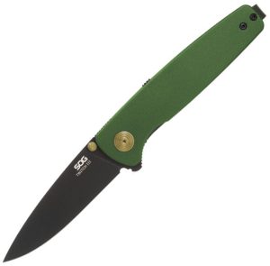 SOG Twitch III Linerlock Folding Knife 154CM Green 3in Blade