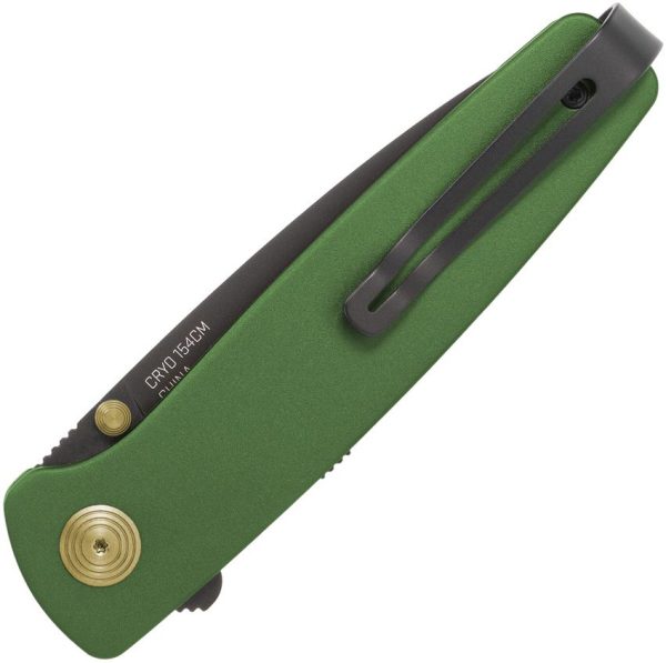 SOG Twitch III Linerlock Folding Knife 154CM Green 3in Blade