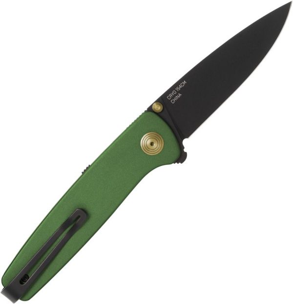 SOG Twitch III Linerlock Folding Knife 154CM Green 3in Blade