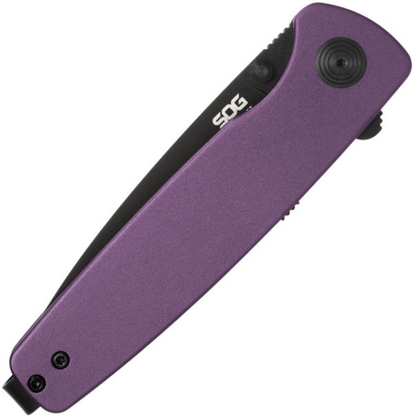 SOG Twitch III Linerlock Assisted Opening Folding Knife Purple