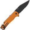 SOG Escape ATK 2.0 Assisted Folding Knife AUS-8 Black Orange