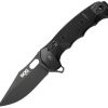 SOG Seal XR Clip Point Folding Knife S35VN Black FRN 7"