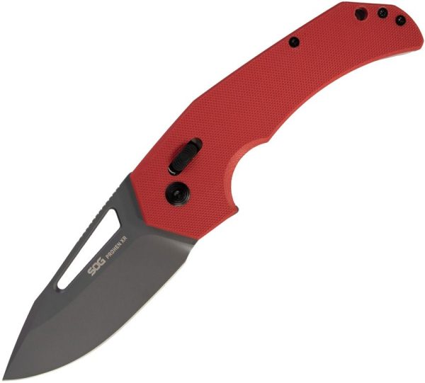 SOG Prohen XR Lock Red Folding Knife D2 Steel G10 Handle