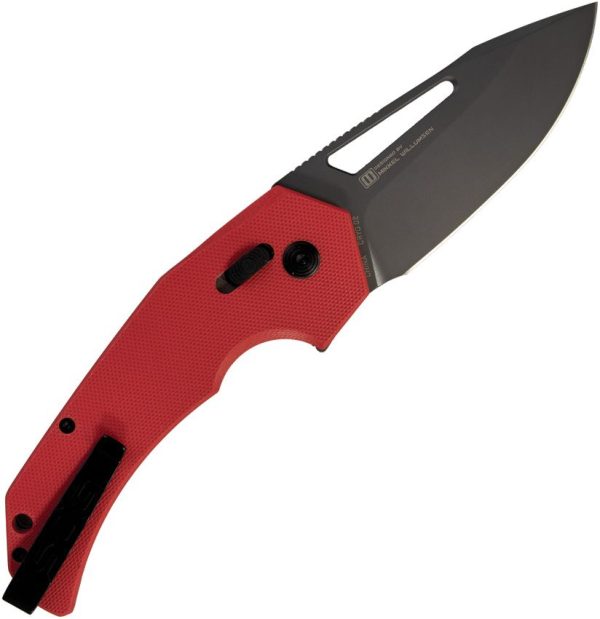 SOG Prohen XR Lock Red Folding Knife D2 Steel G10 Handle