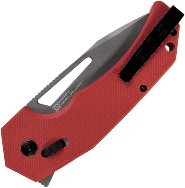 SOG Prohen XR Lock Red Folding Knife D2 Steel G10 Handle