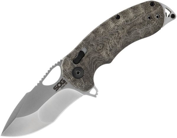 SOG Kiku XR Lock Satin Folding Knife CTS-XHP Stainless Micarta