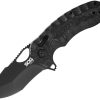 SOG Kiku XR Lock BlackOut Folding Knife CTS-XHP Tanto Blade