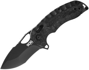 SOG Kiku XR Lock BlackOut Folding Knife CTS-XHP Tanto Blade