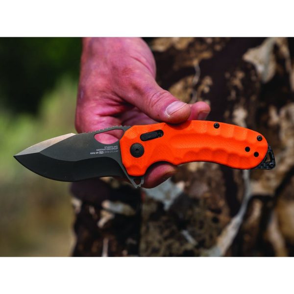 SOG Kiku LTE XR Lock Orange G10 Folding Knife CTS-XHP