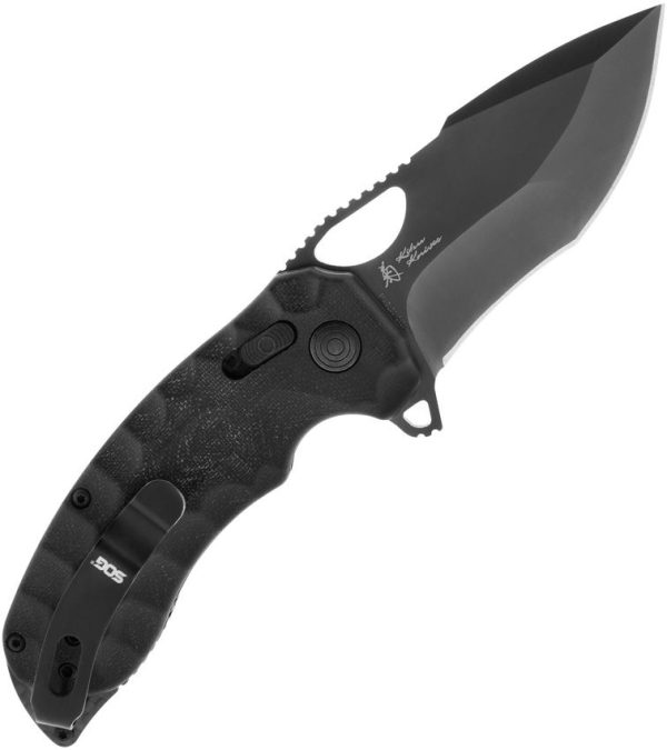 SOG Kiku LTE XR Lock Folding Knife 3" Black CTS-XHP Blade