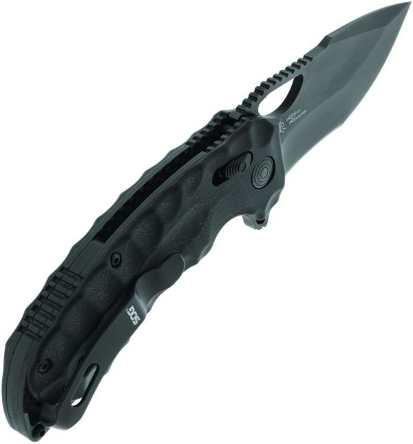 SOG Kiku LTE XR Lock Folding Knife 3" Black CTS-XHP Blade