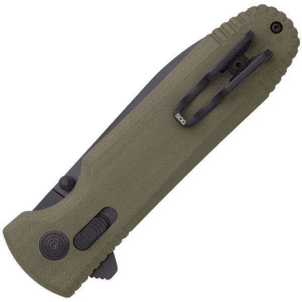 SOG Pentagon XR Lock OD Green Folding Knife CTS-XHP Blade