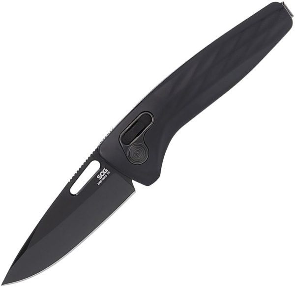 SOG One-Zero XR Lock Black Folding Knife CPM S35VN