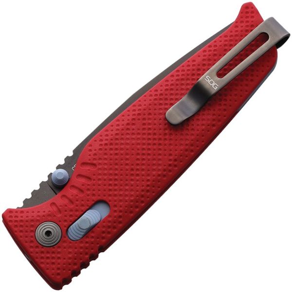SOG Altair XR Lock Canyon Red Folding Knife 154CM 3" Blade