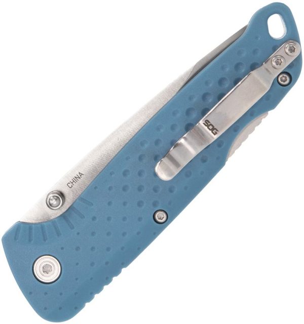 SOG Adventure Lockback Blue Glass Filled Nylon