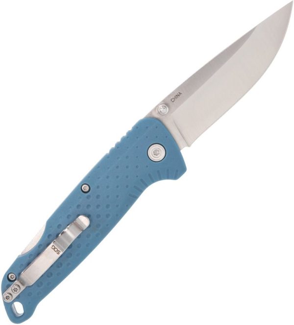 SOG Adventure Lockback Blue Glass Filled Nylon