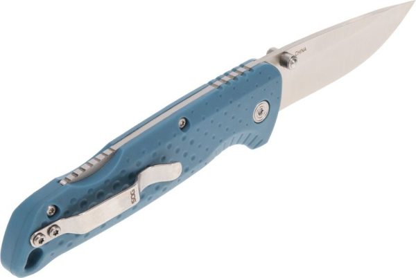 SOG Adventure Lockback Blue Glass Filled Nylon
